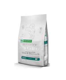 Nature's Protection Superior Care Sensitive Skin & Stomach Adult All Breeds-Пълноценна суха храна, специално формулирана за кучета с чувствителна кожа и храносмилателна система.