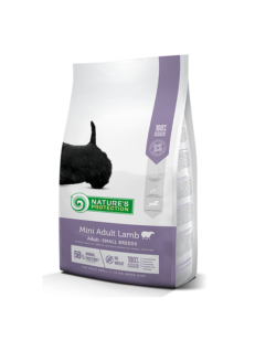 Nature's Protection Mini Adult Lamb- за пораснали кучета с тегло от 1 до 10 кг. с  агнешко