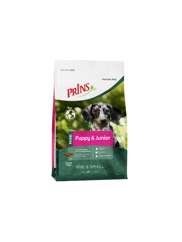 Prins ProCare Mini Puppy & Junior Perfect Start студено пресована суха храна за кученца и млади кучета от малки породи