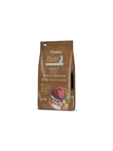 Fitmin Purity Holistic  Adult Rice Fish & Venison-Пълноценна храна за възрастни кучета от всички породи.