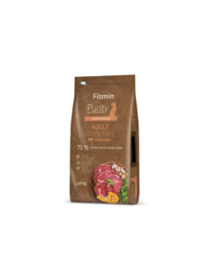 Fitmin Purity Holistic  Adult Grain Free Beef-Пълноценна безглутенова храна за възрастни кучета от средни, големи и гигантски породи.