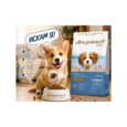 Нетърпеливо кученце пред купа Ultra Premium Direct