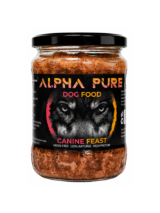 Alpha Pure – домашно приготвена храна за кучета с пилешко, свинско и зеленчуци- 8бр. x 500гр.
