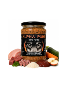 Alpha Pure - домашно приготвена храна за възрастни кучета с говеждо,пиле,свинско и зеленчуци-8 x 500гр.