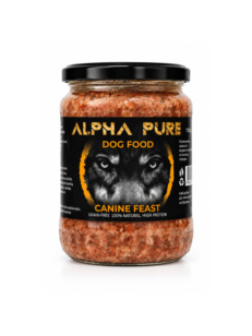 Alpha Pure – домашно приготвена храна за подрастващи и възрастни кучета с пилешко месо и зеленчуци- 8бр.x 500гр.