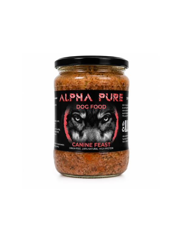Мокра храна за кучета Alpha Pure със свинско и зеленчуци